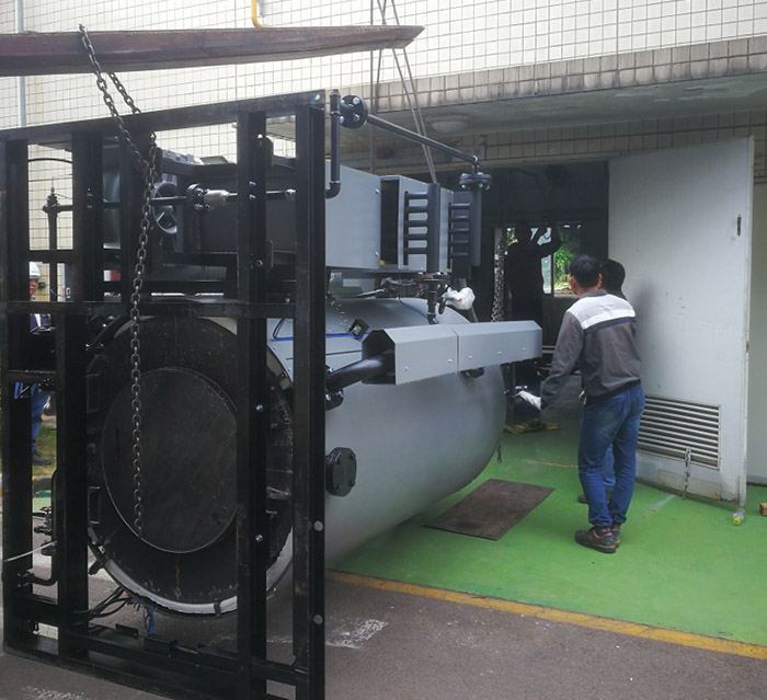 汽車配件制造商鍋爐搬遷施工